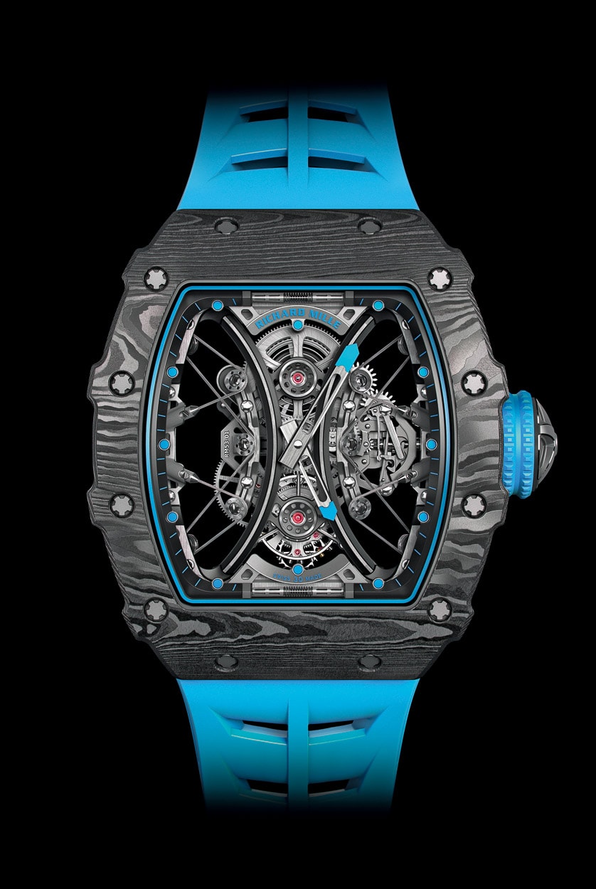 Replica Richard Mille True Tourbillon Mechanical Watch RM53-01 New Blue Version