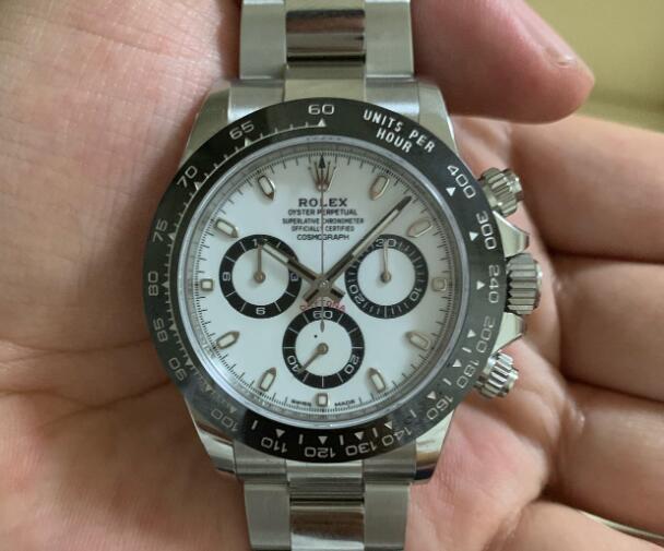 Rolex Daytona Swiss Replica Watch Black And White Dial